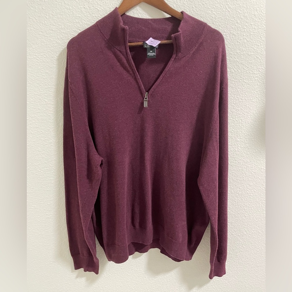 Men’s Jos. A. Bank dark purple Half-Zip Sweater